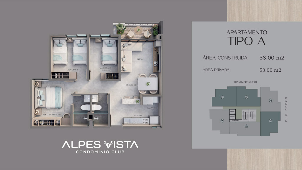 Plano de apartamento